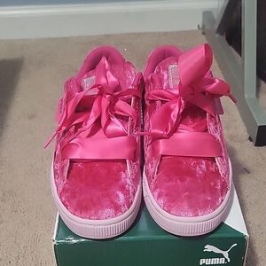 Puma Basket Heart Velour Jr